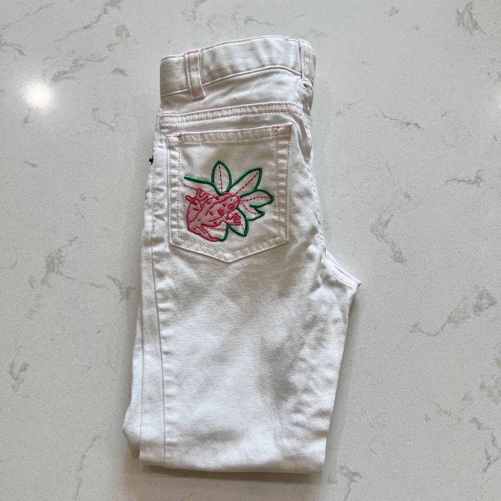 Lilly Pulitzer white Jeans Girls size 8